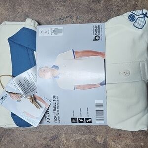 Men's Cream Pickleball Polo Shirt NWT Size Large